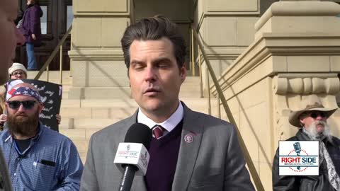 Rep. Matt Gaetz (R-FL) talks with RSBN's Brian Glenn in Cheyenne, WY 1/28/21