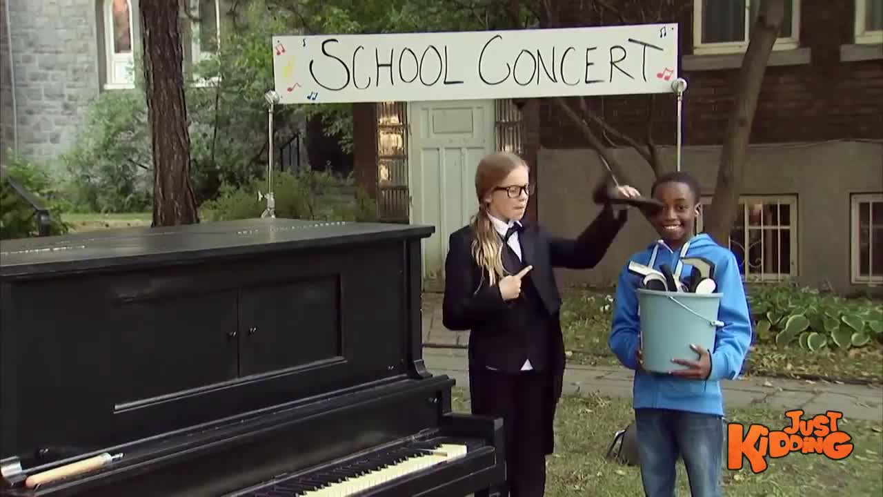 Musical instruments with 2 girls