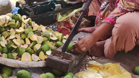 Poor Woman Saling Vegetables