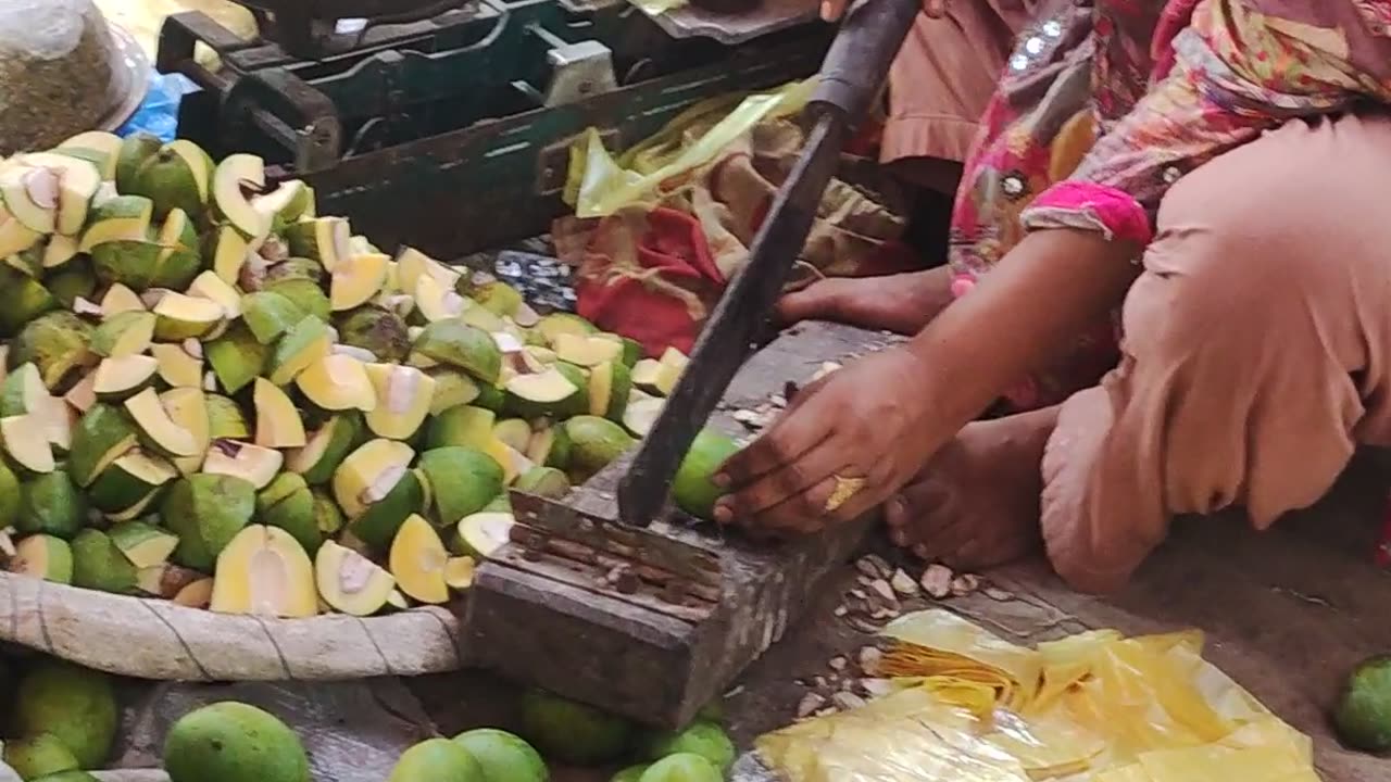 Poor Woman Saling Vegetables