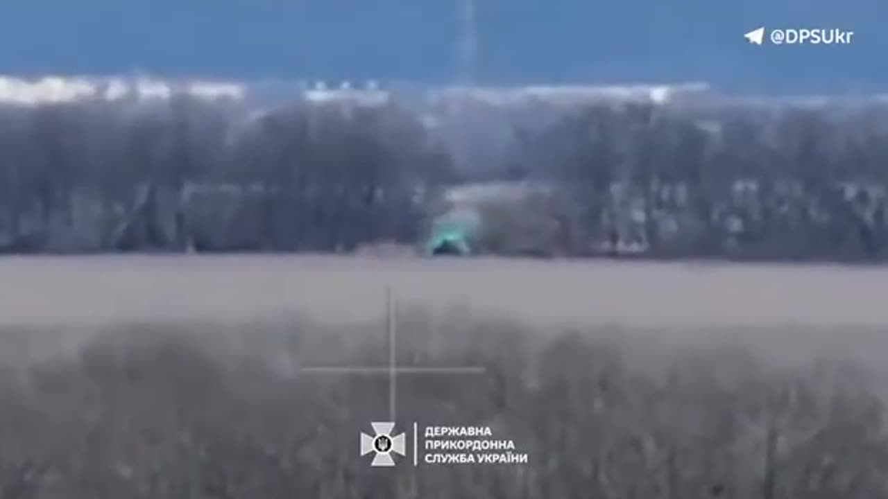 Border guards' FPV drone hit an excavator and a car of the occupiers in the Kharkiv