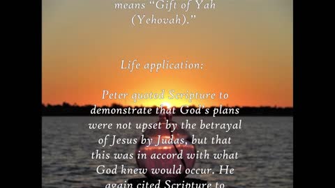 The Book of Acts 1:23 - Daily Bible Verse Commentary