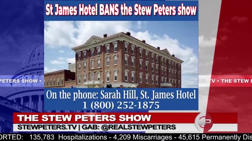 Stew Peters' Hometown Hotel Refuses Him Service