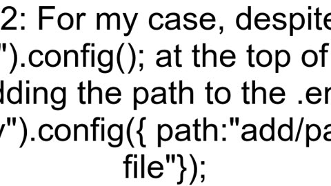 processenv variable returns undefined from a specific file