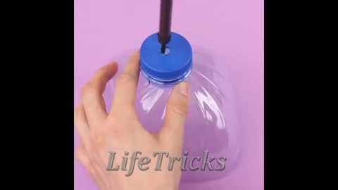 Easy life hack about plastic bottle