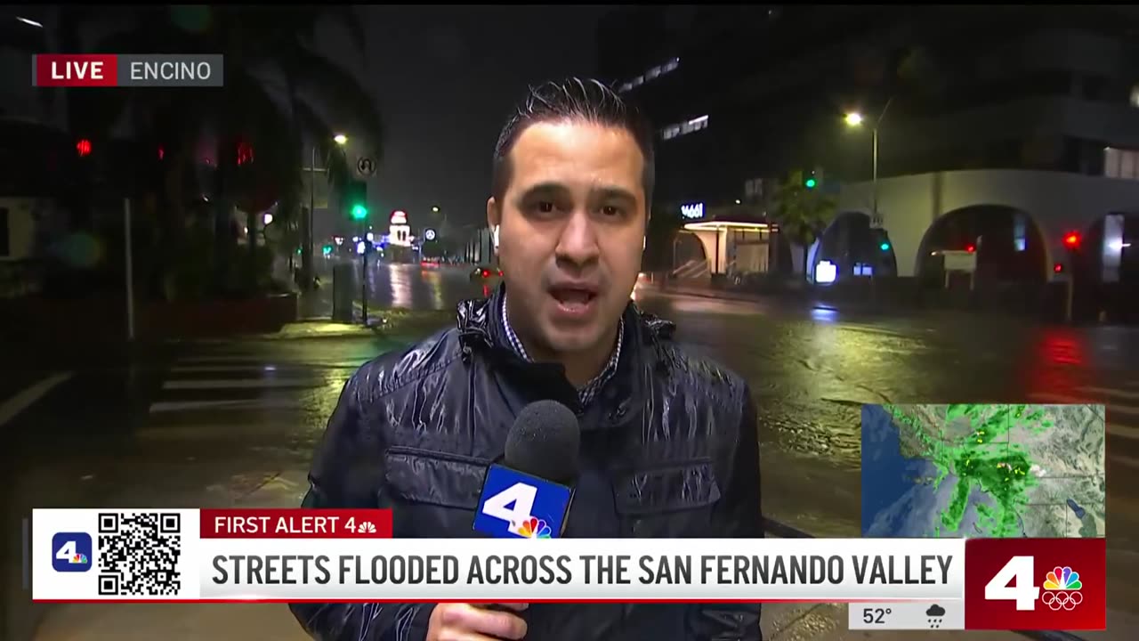 San Fernando Valley streets flood in wake of powerful storm