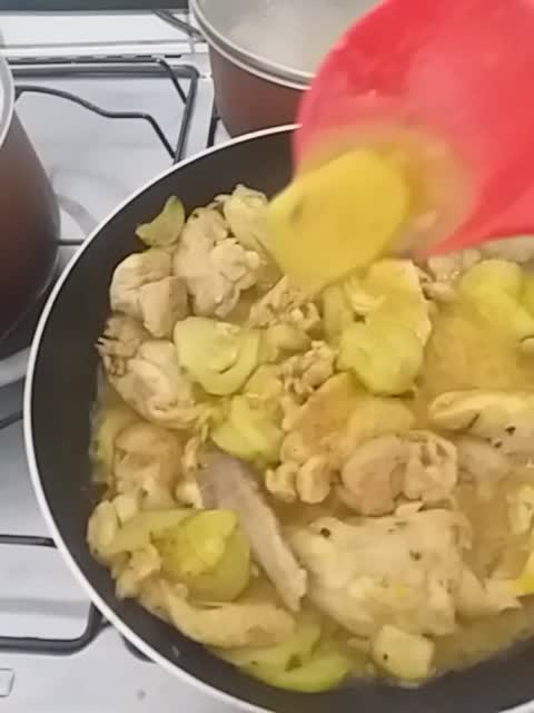 Minha jantinha um franguinho ao molho