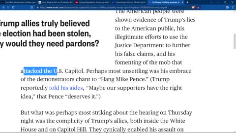 J6 committee says trump will go down for his crimes