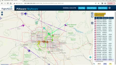 August 17-18th 2022 time lapsed idiots over phoenix az