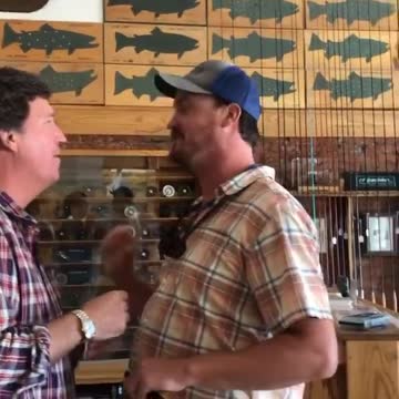 Crazy Liberal BADGERS Tucker. Tucker's Response is Pure Gold.