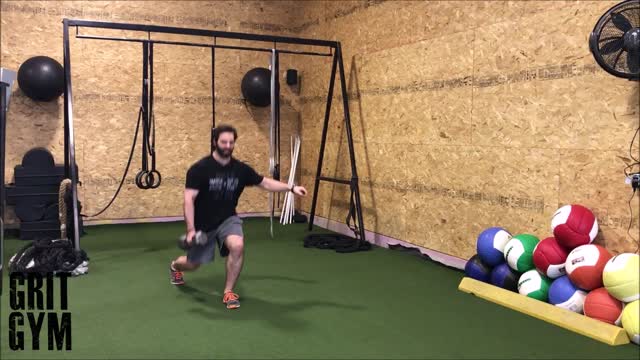 1DB Walking Lunge