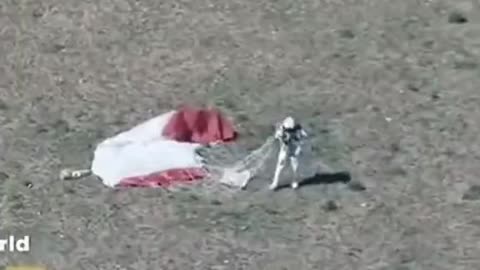 Space to earth jump first human