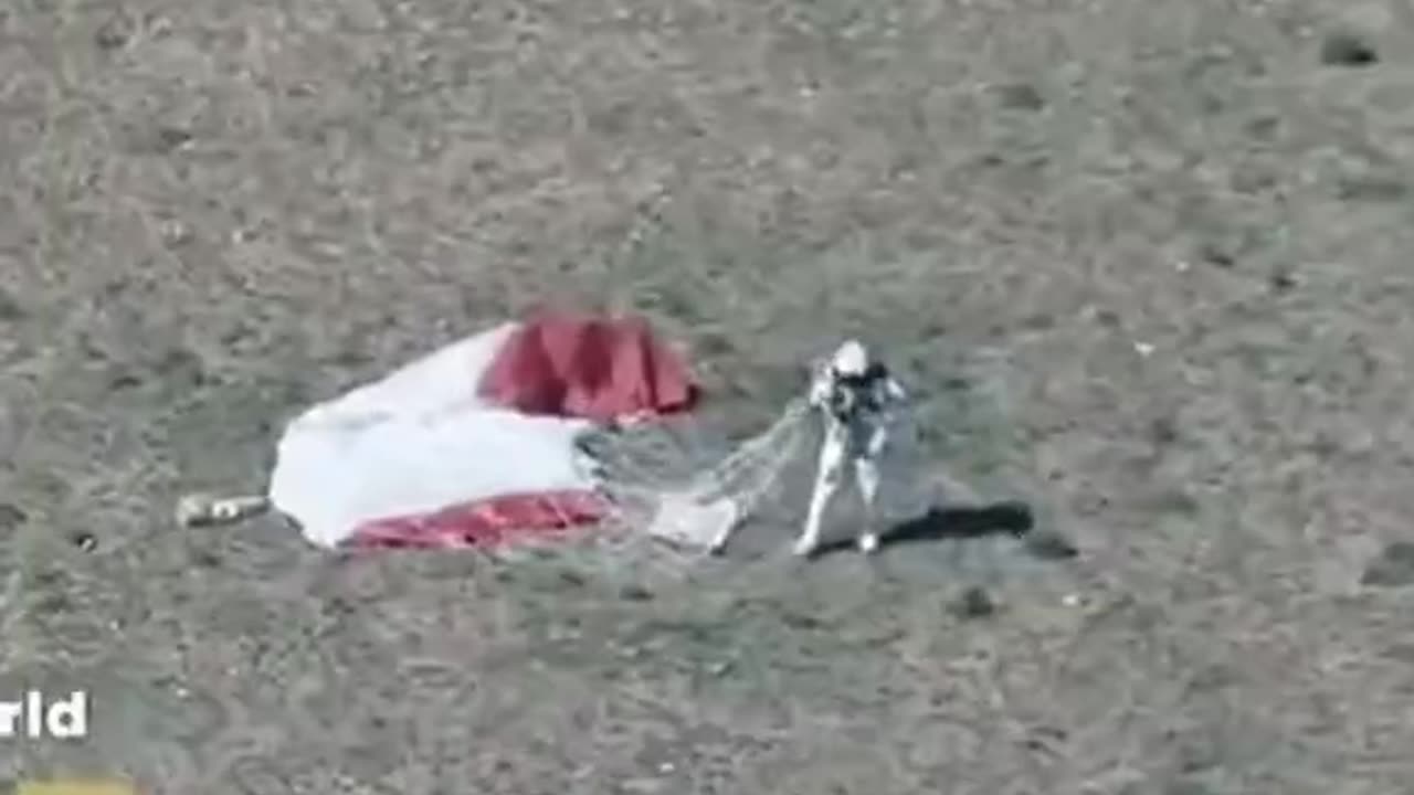 Space to earth jump first human