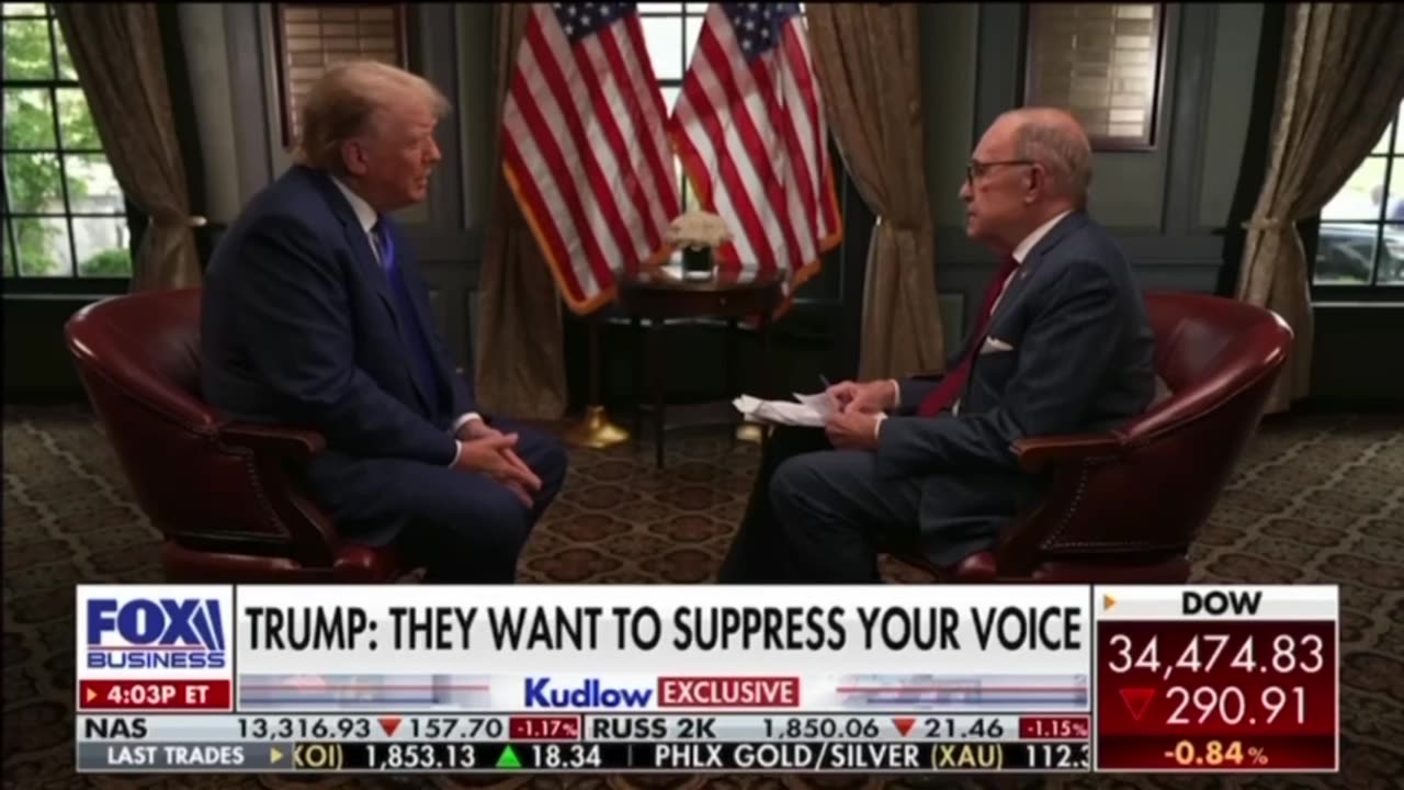 Donald Trump Interview with Fox Kudlow August 17, 2023