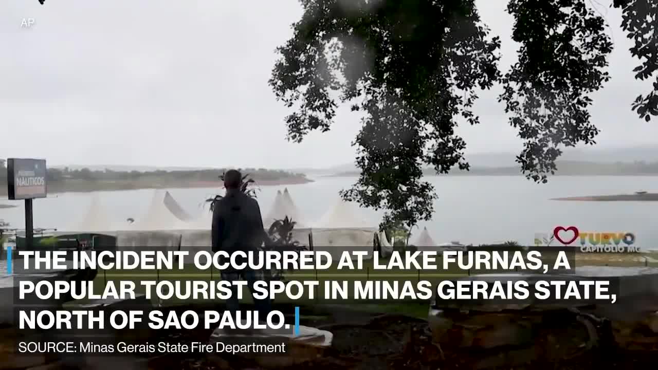 10 dead after cliff falls onto boats in Brazil