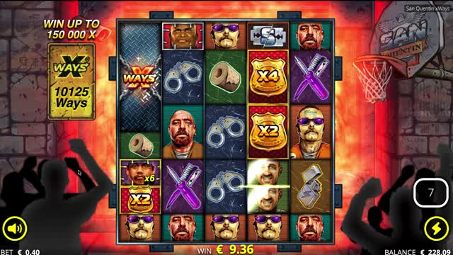 INSANE WIN (!!!) on San Quentin slot on Stake.com - Nolimit slot