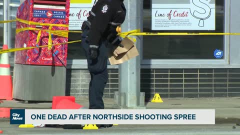 One dead after Northside Edmonton shooting spree