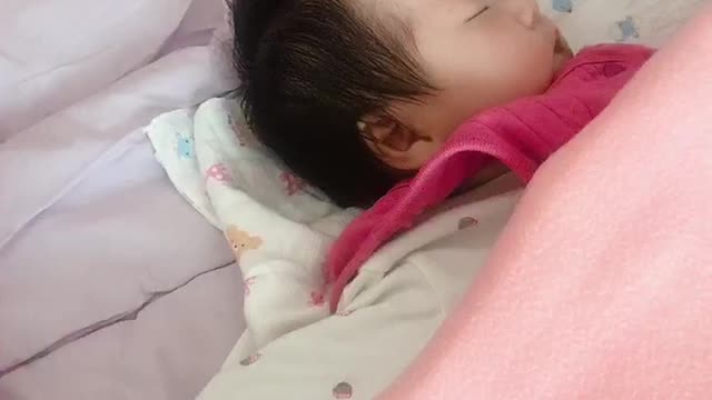 Sleeping baby gentle baby