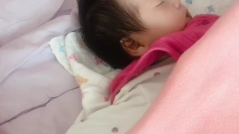 Sleeping baby gentle baby