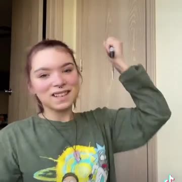 Girl cuts herself while making TikTok video