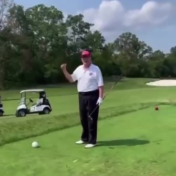 President Trump “You think Biden can hit a ball like that? He couldn’t get it past the 1st tee.”