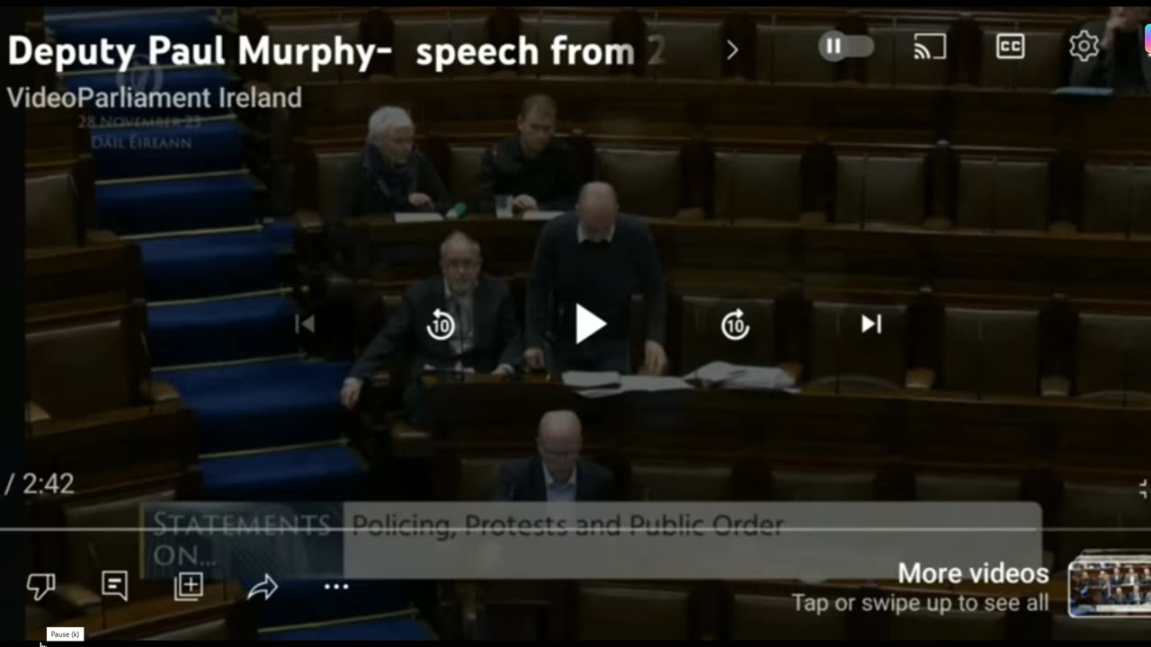 Paul Murphy has brought the Dail into disrepute (Bunreacht 1937) 2-12-23