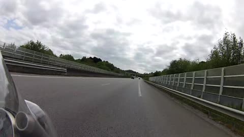 The road from Caen in Normandy closer to Amiens