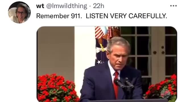 Remember 911 . Listen carefully. He actually gave it away!