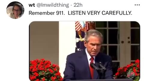 Remember 911 . Listen carefully. He actually gave it away!