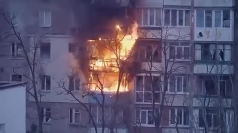 Mariupol - Russians Firing on Buildings