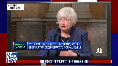 Montage of Yellen getting inflation wrong