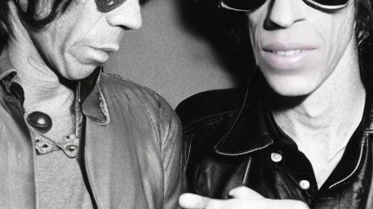 KEITH RICHARDS AND LOU REED NEW YORK CITY 1978