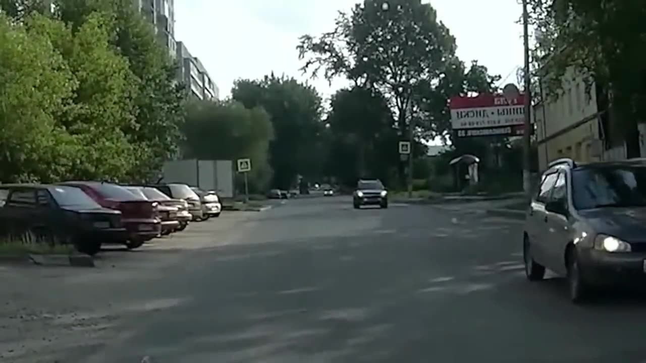 Man lays on Ground waiting for Car to Run him Over