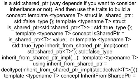 Concept for smart pointers