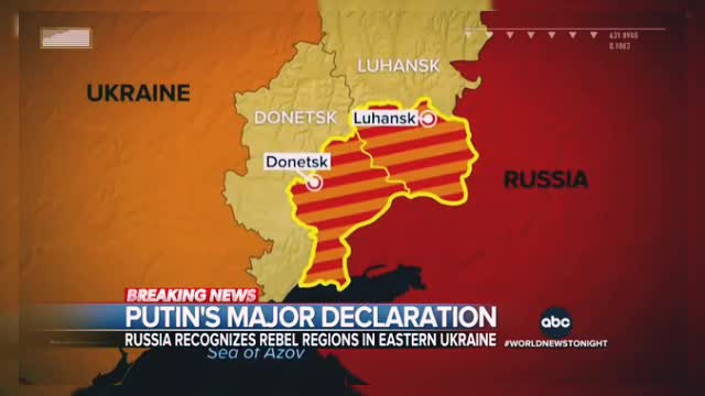 Major escalation in tension between ukraine and Russia