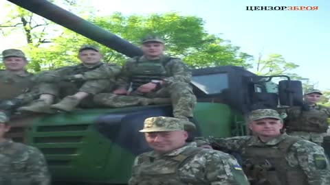 Ukraine and France have refuted Russias fake capture of aesar selfpropelled howitzers