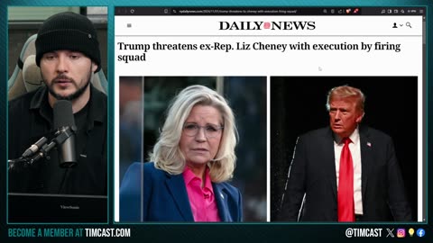 Media LIES Claims Trump Called For Executing Liz Cheney, HE NEVER SAID THAT, Insane Fake News