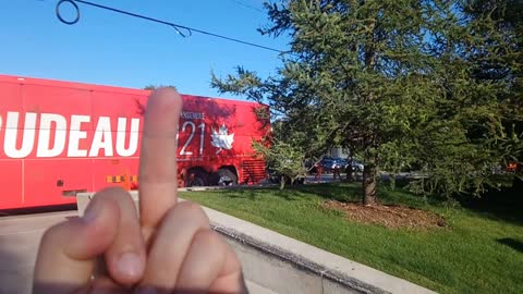 Showing my support for Trudeau