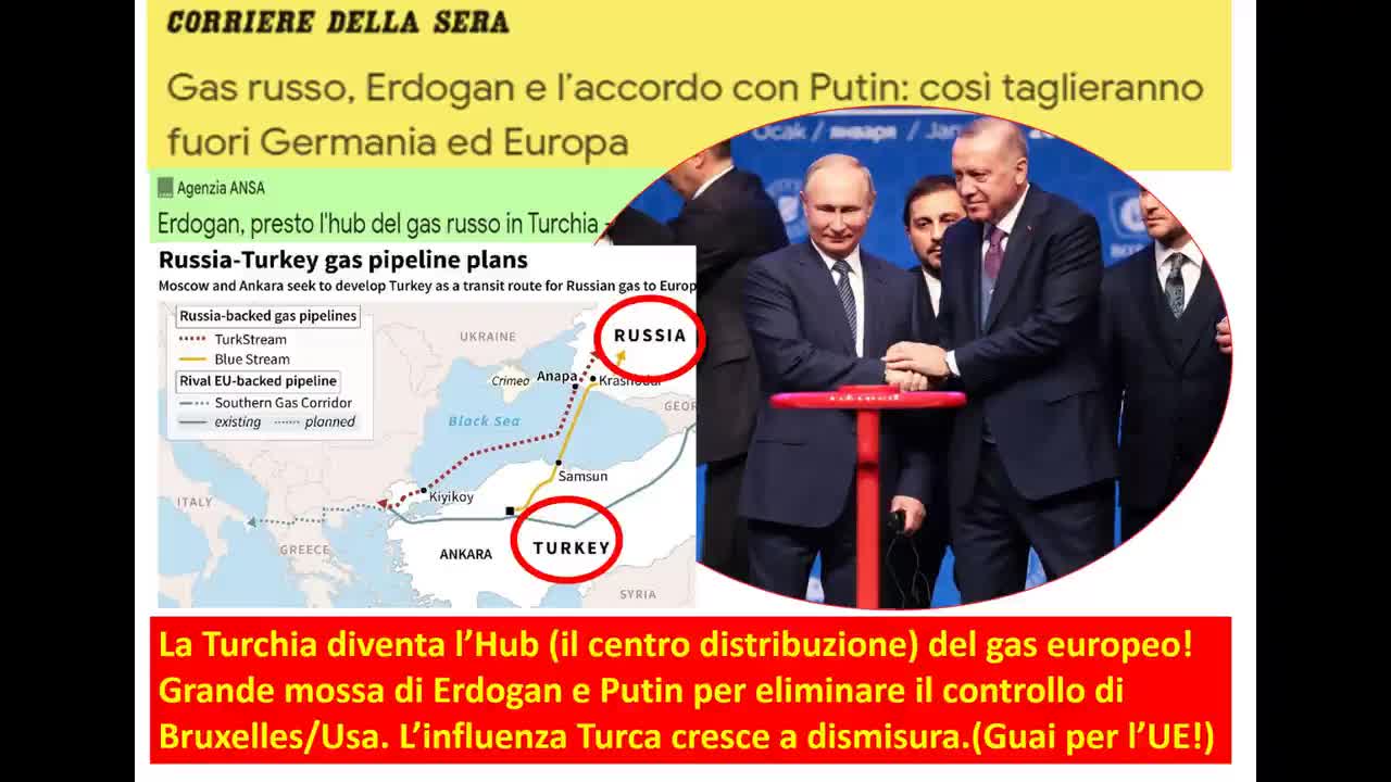 La Turchia diventa il centro del gas europeo!!