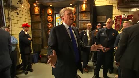 POTUS 45 Trump visits NYPD, NYFD Sept 11, 2021