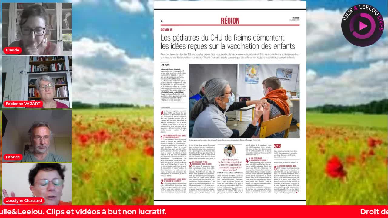 Droit de réponse de RéinfocovidMarne à L'Union 21.07 suite avec Jocelyne & Co