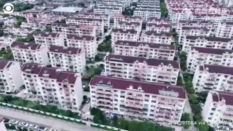 Drone over Shanghai shows empty streets amid COVID lockdown