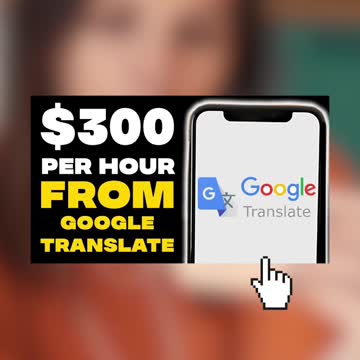 Earn $300 PER HOUR FROM GOOGLE TRANSLATE #Shorts