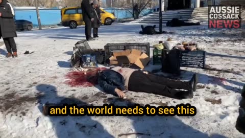 18+ !!! - Ukrainian Nazi Shells Market In Donetsk 25 Civilians Dead