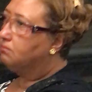 Lady glasses subway moth bug in hair