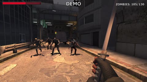 Dead Streets: Zombie Blitz Demo - Playthrough Walkthrough Longplay Unity FPS Horror Ragdoll