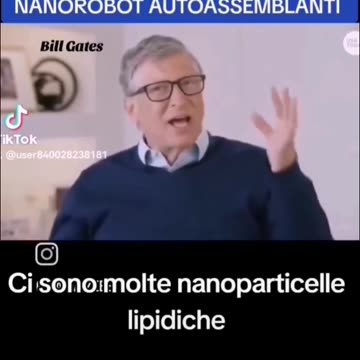 BILL GATES HA ANNUNCIATO DI AVER TESTATO LA NANOTECNOLOGIA (NANOPARTICELLE) ATTRAVERSO LE INIEZIONI COVID INOCULANDO GENI E MRNA