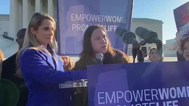 Anya Baker speaks at the Empower Women Protect Life Rally | December 1, 2021