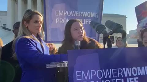 Anya Baker speaks at the Empower Women Protect Life Rally | December 1, 2021