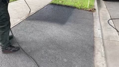 Professional Asphalt Spray Sealing: “The Car Port One” Top Coats Pavement Maintenance